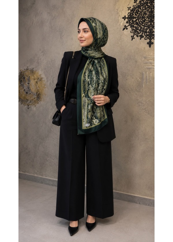 Etnik Desen Pamuk Soft Şal LRD-314