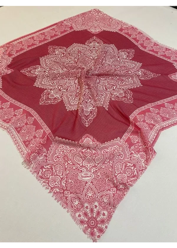 Yasemin Flamlı Keten Pamuk Eşarp de6