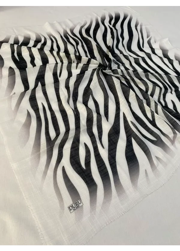 Duru Scarf Flamlı Keten Eşarp cı15