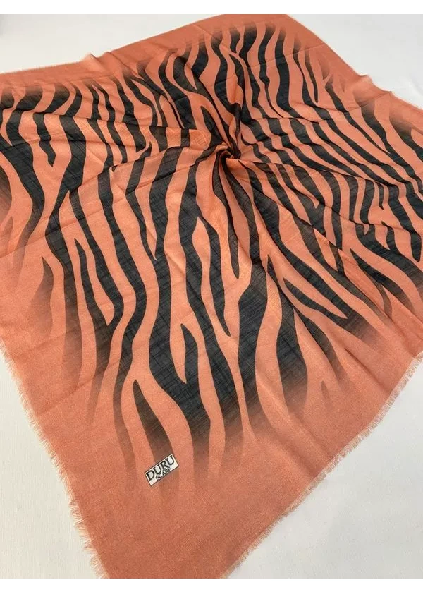 Duru Scarf Flamlı Keten Eşarp cı2
