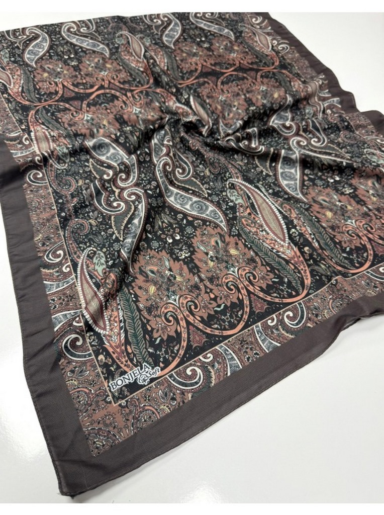 Bonjela Soft Pamuk Şal (Özel Etro Desen) ag10