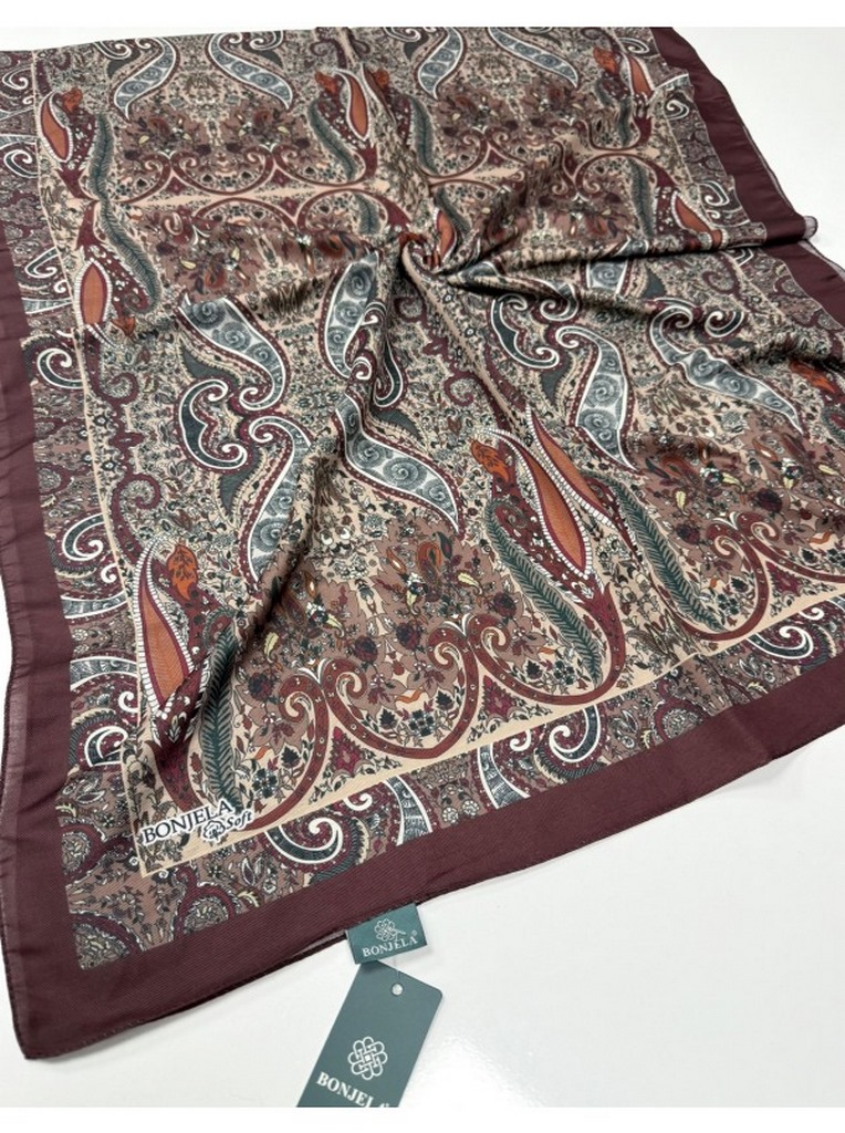 Bonjela Soft Pamuk Şal (Özel Etro Desen) ag13