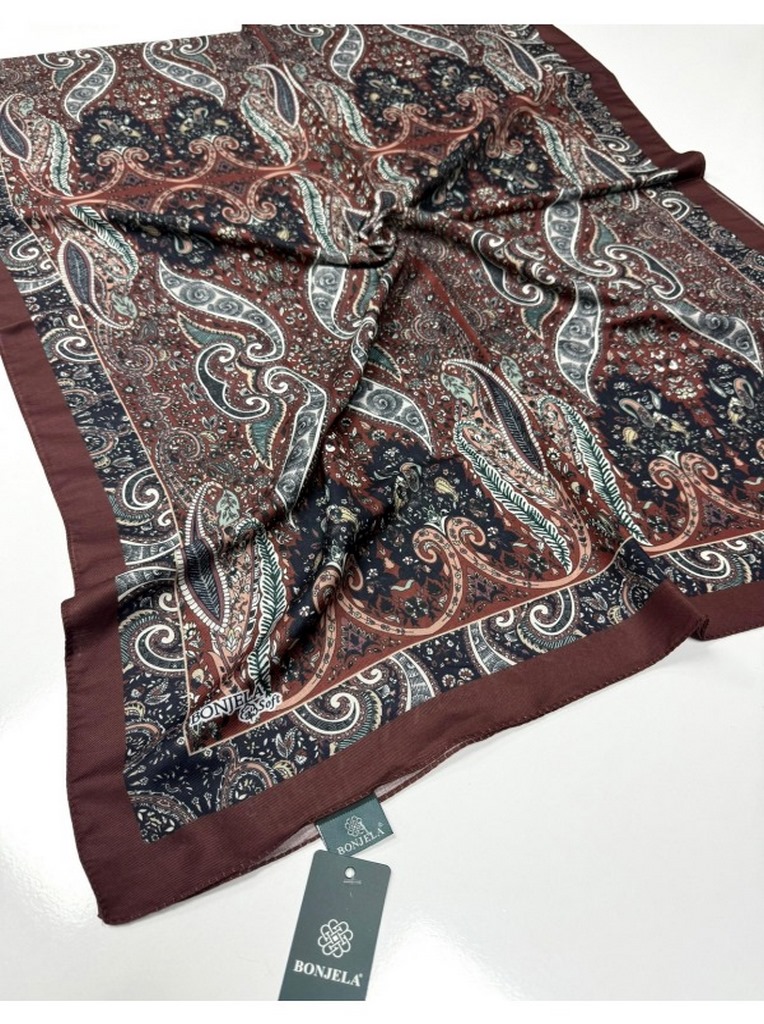 Bonjela Soft Pamuk Şal (Özel Etro Desen) ag18
