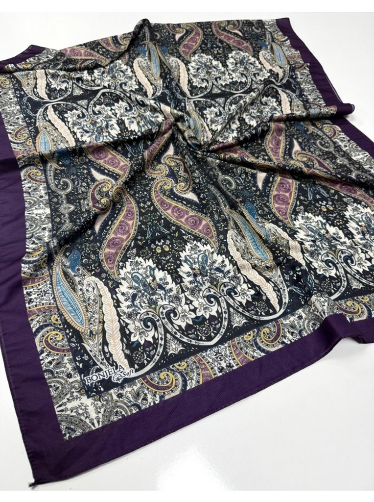 Bonjela Soft Pamuk Şal (Özel Etro Desen) ag19