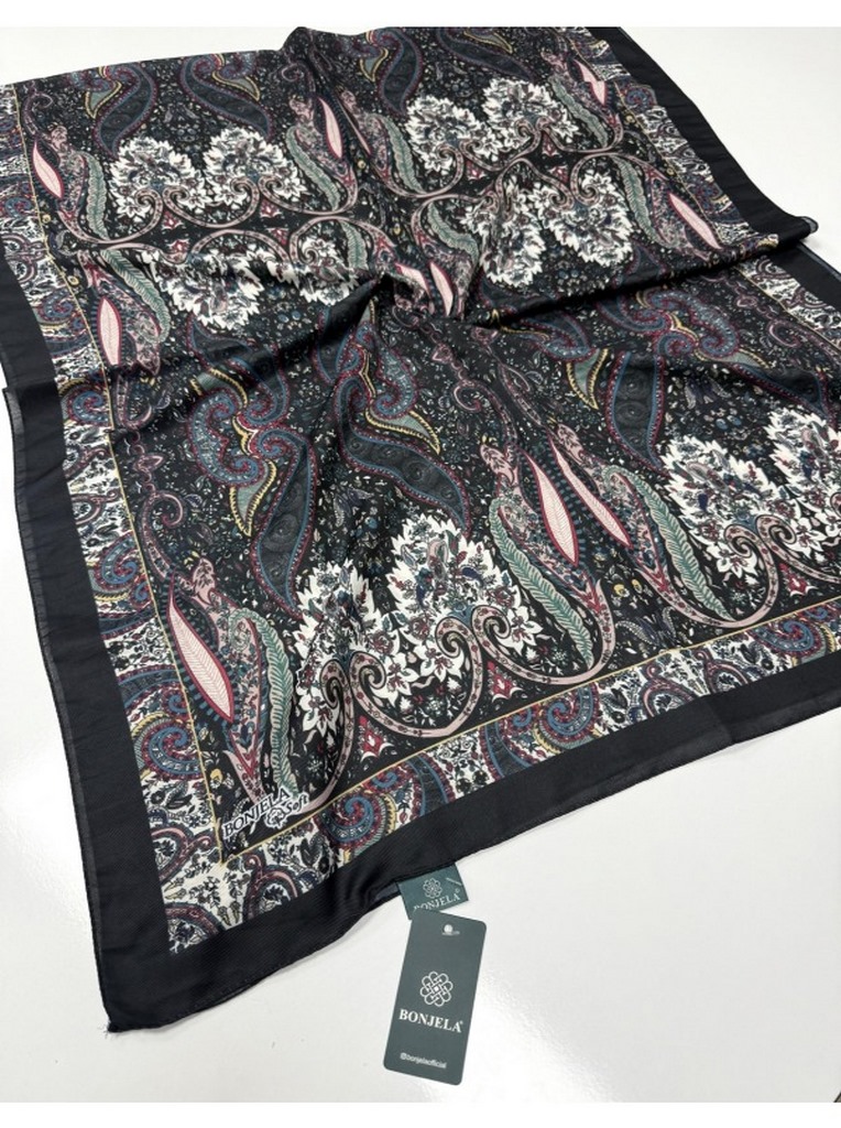 Bonjela Soft Pamuk Şal (Özel Etro Desen) ag8
