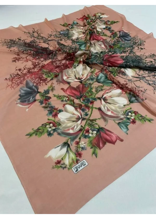 Reyyan İpek Desenli Oyalık Yazma df18