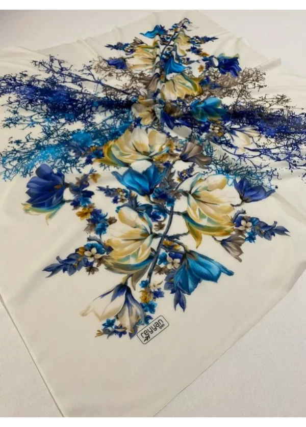 Reyyan İpek Desenli Oyalık Yazma df21